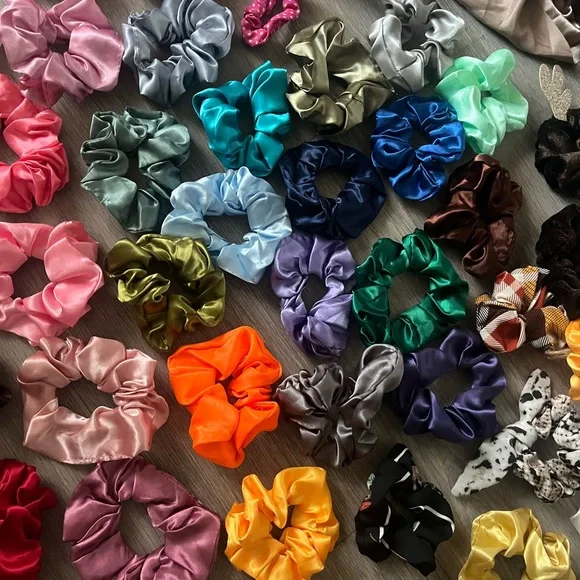 Colorful Hair Scrunchies Collection - Picture 6 of 6